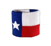 Digni® Lot de 2 Bracelets éponge Motif USA US Texas pour Poignets, Accessoires de Sport Anti-Transpiration pour Supporters et événements