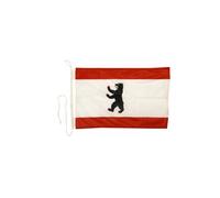 Digni® pavillon de bateau Allemagne Berlin 30 x 40 cm - drapeau nautique résistant avec corde et boucle pour bateau, yacht et décoration maritime