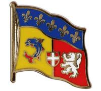 Digni Pin's (épinglette) Drapeau France Rhône-Alpes - 2 x 2 cm