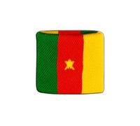 Digni® Poignet éponge avec Drapeau Cameroun - Pack de 2 pièces