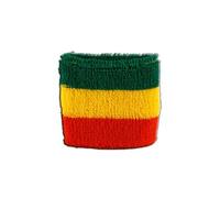 Digni® Poignet éponge avec Drapeau Éthiopie sans Blason, Rasta