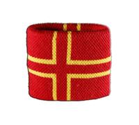 Digni® Poignet éponge avec Drapeau France Normandie Croix de Saint Olaf
