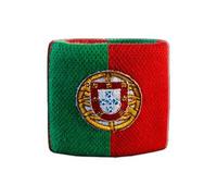 Digni® Poignet éponge avec Drapeau Portugal, Pack de 2 pièces