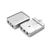 DIGNIFE Convertisseur numérique, Commutateur Gigabit Industriel 1000 Mbit/s PoE 5 Ports Ethernet, répartiteur & Play en métal