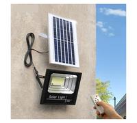DIGNIFE Des lampadaires, Projecteur solaire LED d'extérieur à réflecteur, 50 W, 100 W, 300 W, 500 W, avec télécommande, for jardin et rue(100W)