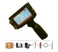 DIGNIFE Imprimante Portable, 12.7mm Online QR Bar Batch Code Date Number Logo Expiry Date Label Portable Hand Jet Handheld TIJ Thermal Inkjet Printer