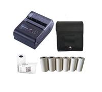 DIGNIFE Imprimante Portable, Imprimante de reçu Bluetooth Portable sans Fil 58mm 2 "Imprimantes Thermiques Bluetooth Maker for magasins Mini factures d'imprimante Facture(Add Case and Paper 6)