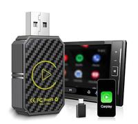 DigScape Adaptateur CarPlay sans Fil & Android Auto sans Fil,2 en 1 Wireless Carplay Adapter,Android Auto/Carplay Filaire en sans Fil pour Voitures Équipées de CarPlay & AA,USB C/A,Plug and Play