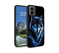 DIGTIALL Coque de protection Blue Eyes Wolf pour Motorola Moto G Power 5G 2024 6,7", fine et souple, en silicone TPU, antidérapant et résistant aux chocs - Pour Moto G Power 5G 2024