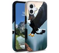 DIGTIALL Coque de protection hybride double couche en polycarbonate et silicone pour Samsung Galaxy A06 5G 6,7" - Résistante aux chocs - Motif aigle volant
