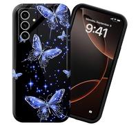 DIGTIALL Coque de téléphone pour Samsung Galaxy A54 5G 6,4 pouces, coque en polycarbonate rigide, protection complète antichoc pour Samsung Galaxy A54 5G, papillons brillants
