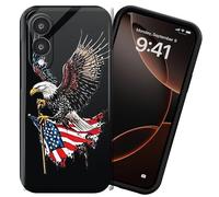 DIGTIALL Coque de téléphone pour Samsung Galaxy S25 Edge 6,7 pouces - Coque rigide en polycarbonate - Protection complète contre les chocs - Pour Samsung Galaxy S25 Edge, aigle à tête blanche et