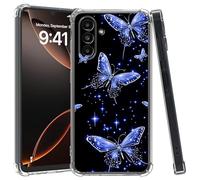DIGTIALL Coque transparente pour Samsung Galaxy A54 5G 6,4", fine et transparente, en TPU, anti-jaunissement, antidérapante, résistante aux chocs, de qualité militaire pour Samsung A54 5G, papillons