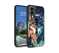 DIGTIALL Majestic Wolf Coque pour Motorola Moto G Stylus 5G 2024 6,7", fine et souple, en silicone TPU, prise en main antidérapante et résistante aux chocs
