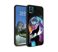 DIGTIALL Moon Wolf Coque pour BLU View Speed 5G 6,7", fine et souple, en silicone TPU, antidérapant, design antichoc pour View Speed 5G