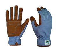 DIGZ 78976-23 Gants en toile de canard très résistants pour jardin et chantier Bleu