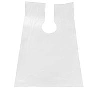 Diheohg 100 PièCes SéRies PE Tablier Jetable Long Barber Tissu Perm Salon De Coiffure Coupe De Cheveux Coiffure Cape Châle 60X90 Cm