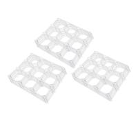 Diheohg 15 Pièces Grille Murale pour Ballons en Latex Accessoires de Moulage de Ballons en Plastique Clôture à 9 Trous pour Ballons pour Décoration d'anniversaire et de Mariage