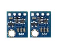 Diheohg 2 Pcs -SGP40 SGP40 TVOC ECO2 Capteur de Dioxyde de Capteur de Formaldéhyde Capteur de Surveillance Du CO2 Bleu Capteur de Surveillance de la Qualité de L'Air Module