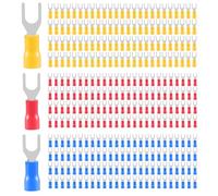 Diheohg 300 PièCes SéRies 22-16 16-14 12-10 AWG Fourche IsoléE Pelle Type U Connecteur de Borne à Sertir éLectrique