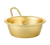 Diheohg 4PCS Couleur Or Bol de Riz en Aluminium Coréen Coupe à Vin avec Poignée pour Makgeolli Coupe à Vin Coréen