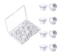 Diheohg 50 Pièces 10 mm (3/8 Pouces) Bouchons en Plastique pour Bouchons de Trou Bouchons de Trou de Vis pour Vis de Porte Chaise Armoire Armoire Étagère