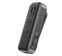 Diheohg Émetteur Récepteur Audio Bluetooth 5.3 3,5 mm AUX avec Mini Adaptateur de Musique Stéréo pour Écouteurs PC TV Haut-Parleurs de Voiture