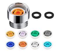 Diheohg Ensemble de 11 RéDucteurs de DéBit de Douche, Insert D'éConomie D'Eau, Limiteur de DéBit, Pour Douche, Pommeau de Douche à éConomie D'Eau