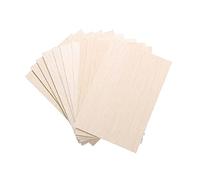 Diheohg Paquet de 10 Feuilles de Bois Non Finies, Planche de Bois Mince en Bois de Balsa pour Les Arts et L'Artisanat de Bateau de Bateau d'avion de Maison, Ornements de Bricolage
