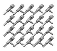 Diheohg pour Vanne d'air et Connecteur de Tuyau d'Aquarium Soupape de Commande 20 Pcs Gris