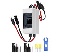 DIHOOL 40A 1000V Disjoncteur CC pour PV avec fusible avec IP65 boîtier étanche câble de prise solaire pour installation solaire