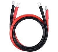 DIHOOL Câble de Batterie 25mm2 M8 100cm 4awg câble Silicone Flexible résistant à la Chaleur