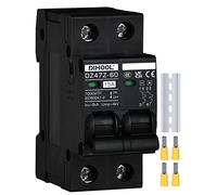 DIHOOL DC disjoncteur 1000VDC solaire PV disjoncteur fusible photovoltaïque automatique (DC1000V,2 pôles,15 ampères)