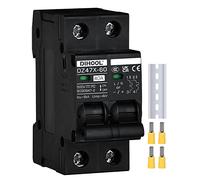 DIHOOL DC disjoncteur 12V 24V solaire PV disjoncteur fusible photovoltaïque automatique (DC500V,2 pôles,40 ampères)