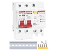 DIHOOL Disjoncteur de type a fi avec protection contre les surtensions type 2 Protection contre la foudre 2 pôles 25A 30MA 120V / 240V