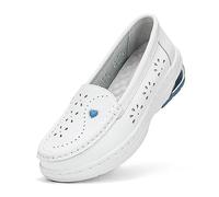 Dihou88 Chaussures d'infirmière pour Femmes, Chaussures médicales à Enfiler, antidérapantes, Confortables et décontractées, avec Technologie de Protection Contre la Marche(Blue 1,41 EU)