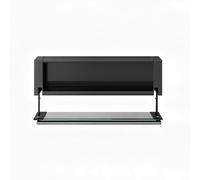 DIHRVTHC Armoire Murale en Bois Massif avec Porte vitrée, Meuble de Rangement pour Salle de Bain et Cuisine, Petite vitrine pour épices, Articles de Toilette ou Essentiels de Salle à Manger(80cm)