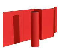 DIHRVTHC Protection Poteau de sous-Sol Rembourrée, Mousse de Protection Pilier Garage et Panier de Basket, Revêtement PVC Étanche et Ignifuge(Rosso,T0.8/3ft)
