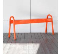 DIHRVTHC Siège d'extérieur en Acier traité Anti-humidité, Banc Stable pour terrasse, Jardin, Balcon, Parc, Design Moderne Haute Performance, Confort Optimal 168 caractères(Orange)