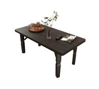 DIHRVTHC Table au Sol Pliable et Portable, Design Japonais Moderne, Table Basse pour Repas, Travail ou thé, compacte et Pratique pour Petits espaces(Nero,60cm)