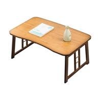 DIHRVTHC Table Basse Japonaise en Bambou, sans Montage, idéale pour Le thé ou Le Travail,Pliable et Peu encombrante, Sa Surface résistante à l'eau, à la Chaleur(70 * 40cm)
