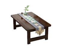DIHRVTHC Table Basse Pliante Japonaise, Table de Sol pour Salon, Table d'appoint pour Repas au Sol, en Bambou Massif Naturel, Table rectangulaire idéale pour Les Petits espaces(70 * 40 * 40cm)