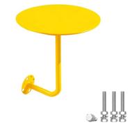 DIHRVTHC Table de Bar Murale, Table Mange-Debout, Table de Bar Ergonomique | Table arrondie en forme de L, gain de place, idéale pour café, bar, salle à manger ou restaurant(Giallo,16"/40cm)
