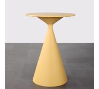 DIHRVTHC Table de Bar Ronde, Table Haute de Cocktail | Style industriel, solution pour petits espaces, idéale pour cuisine, bistro, café ou salon(Giallo)