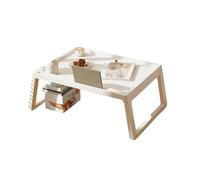 DIHRVTHC Table Pliante pour Assis au Sol, Table Basse Japonaise Portable, Facile à Ranger, Stable et Polyvalente, idéale pour Salon, Chambre ou Bureau(Warm)