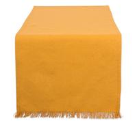 DII 100% Coton à Franges épais Serviette de Table, Pumpkin Spice, Table Runner 14x72