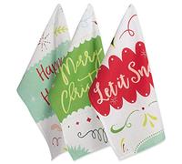 DII 100% Coton, Lavable en Machine, au Quotidien de Cuisine Basic, Ultra Absorbant, Jacquard décoratif Linge à Vaisselle