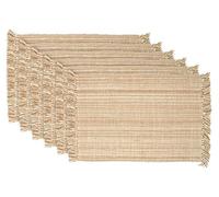 DII 100% Coton, varié, Lavable en Machine Table Tops, Coton, Taupe, 13-inch by 19-inch