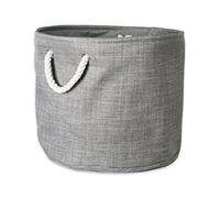 DII 5568 Poubelle de rangement pliable en polyester Gris Taille S