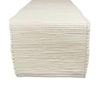 DII au Quotidien de 100% Coton Lavable en Machine Chindi Rag Set de Table, 13 par 48,3 cm, Marron, Lot de 6